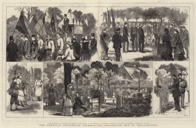 De Amerikaanse Eeuwfeestviering, Decoratiedag in Philadelphia